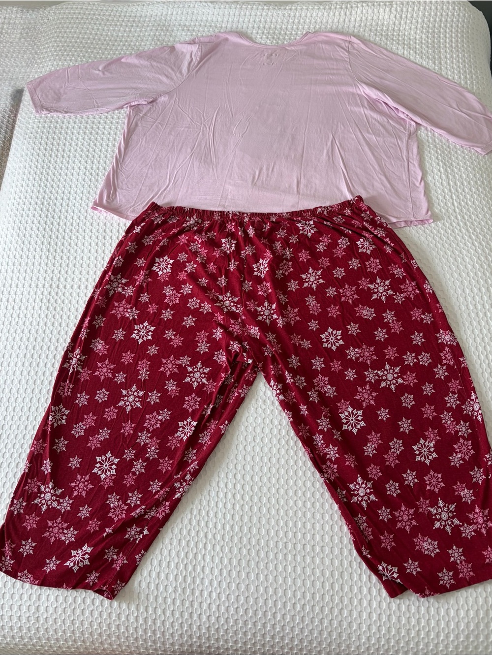 Dreams & Co. Pink Penguin Christmas Pajama Set 6X 100% Cotton 2-Piece - Picture 4 of 8